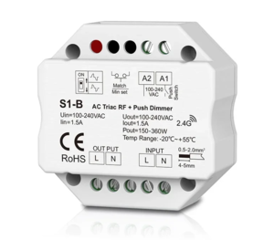בקר עמעום Triac למערכת SKYDANCE עמעום פאזה עד 250W יורולוקס 
