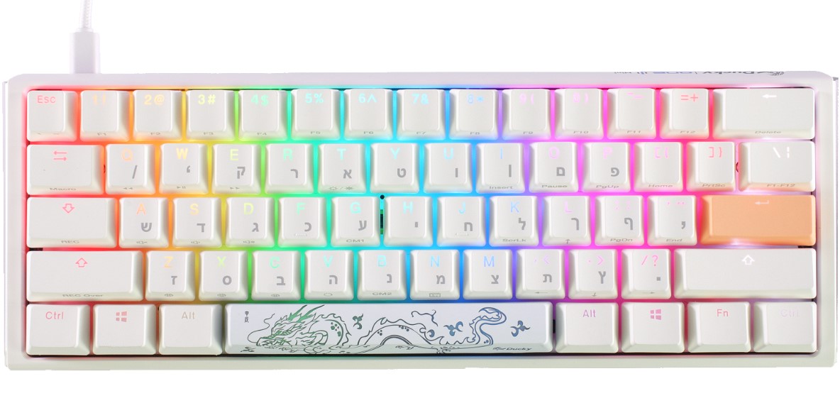מקלדת מכנית Ducky One 3 Mini White