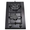 כיריים גז דומינו זכוכית שחורה מבית BLACKPUNT דגם BL323BK