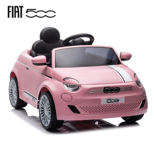 פיאט 500 ממונע 12V ורוד FIAT 500