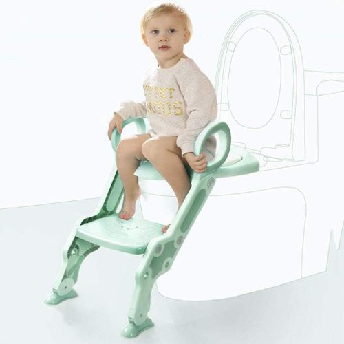 ישבנון מרופד לפעוט עם מונע החלקה ומונע התזה - ירוק