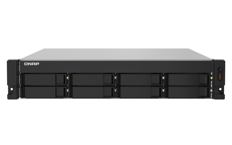 מערכת אחסון QNAP TS-832PXU-RP-4G 8Bay 4GB-RAM Rack NAS Server 