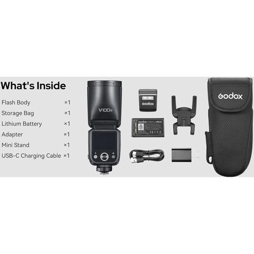 פלאש Godox V100-S למצלמות Sony