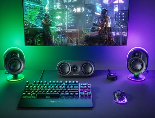 מערכת 5 רמקולים למחשב עם סאב וופר Steelseries Arena 9