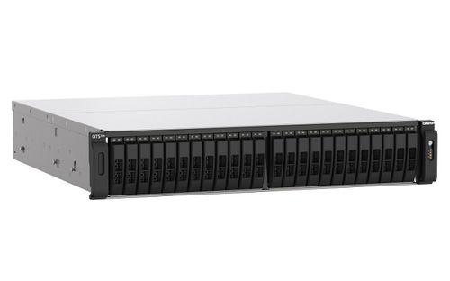 מערכת אחסון QNAP TS-h2490FU-7302P-128G 24-Bay U.2 NVMe 128GB-RAM Enterprise Rack NAS Server 