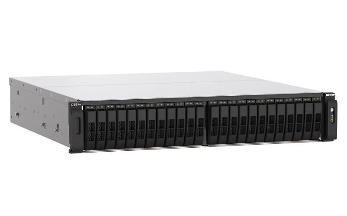מערכת אחסון QNAP TS-h2490FU-7302P-128G 24-Bay U.2 NVMe 128GB-RAM Enterprise Rack NAS Server 
