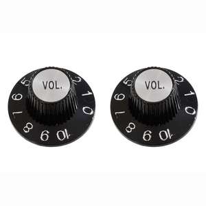 2 כפתורים לגיטרה Allparts PK-3244-023 "Witch hat" volume knobs 2 pcs Black