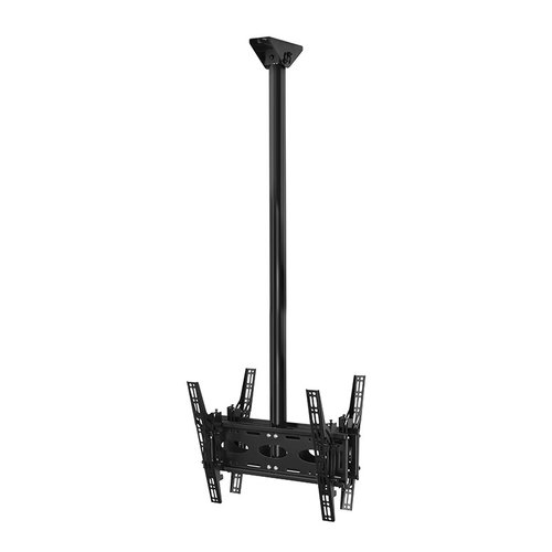 מתקן תלייה תקרתי לשני מסכים B-TECH BT8428-200