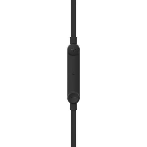 אוזניות חוטיות Belkin SoundForm Earbuds USB-C עם בקרת עוצמת שמע מתכווננת - שחור