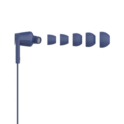 אוזניות חוטיות Belkin SoundForm Earbuds USB-C עם בקרת עוצמת שמע מתכווננת - כחול