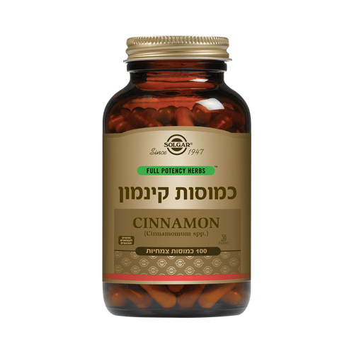 כמוסות קינמון (100 כמוסות) - סולגאר