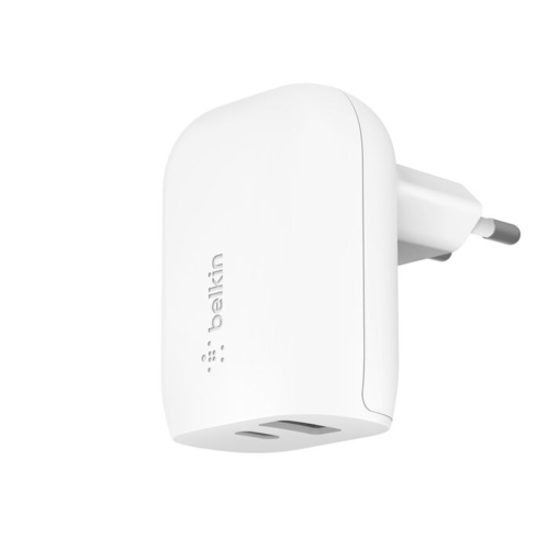 מטען קיר כפול Belkin Boost Charge Wall Charger 32W לבן