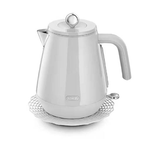 קומקום חשמלי מעוצב Delonghi KBY2001.W לבן
