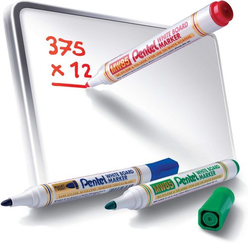 4 טושים צבעוניים ללוח WHITEBOARD MARKERS דגם MW85