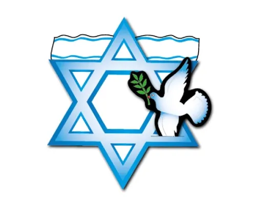 ערכת יצירה - מגן דוד ויונת שלום לצביעה - 36 יח' 
