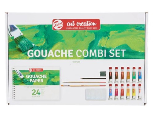 ערכה של צבעי גואש בשילוב אביזרי ציור GOUACHE COMBI SET