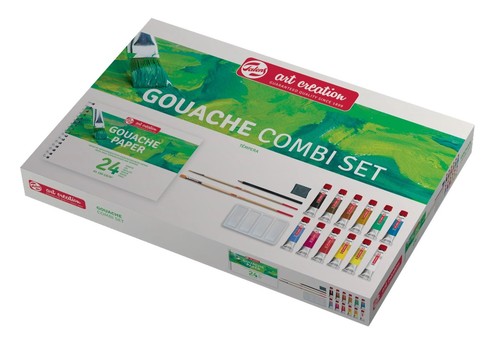 ערכה של צבעי גואש בשילוב אביזרי ציור GOUACHE COMBI SET
