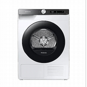 מייבש כביסה פתח חזית 8 ק"ג קונדנסור Samsung DV8ST5221AT Heat Pump - צבע לבן דלת שחורה