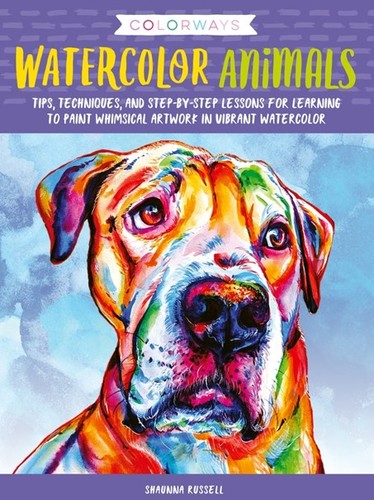 ספר לימוד ציור חיות צבעוניות צבעי מים WATERCOLOR ANIMALS