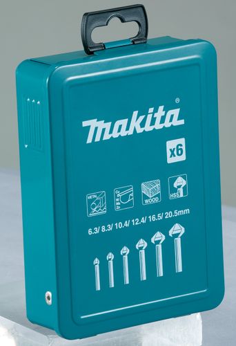 סט שקענים 6 יח בקופסא מתכת MAKITA