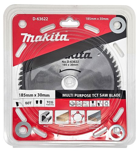 מארז להב TCT למסור 185X60 סיבית/אלומיניום MAKITA D-63622
