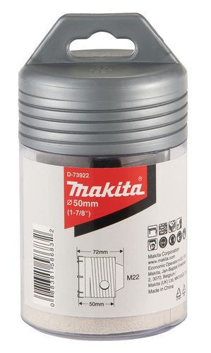 כוס קידוח TCT לפטישון SDS PLUS 72X50X50 לבלוקים MAKITA