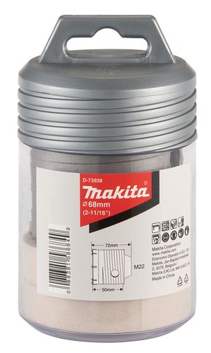 כוס קידוח TCT לפטישון SDS PLUS 72X50X68 לבלוקים MAKITA