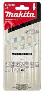 מארז 5 מסוריות למסור אנכי 132X8X6 עץ/פלסטיק MAKITA