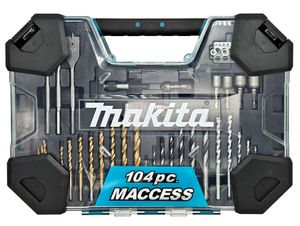 סט מקדחים וביטים HD 104 חלקים MAKITA