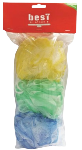 שלישיית כדורי רחצה מקציפים | כחול ירוק וצהוב | משקל 50 גרם | 