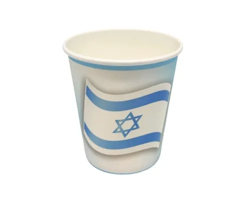 כוסות נייר דגל ישראל - 10 יח'