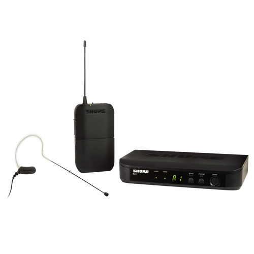 מערכת אלחוטית עם מיקרופון ראש זעיר Shure BLX14E/MX53-G18