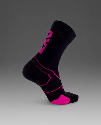 גרבי ריצה Vectr Cushion Crew Socks BLK/FSA