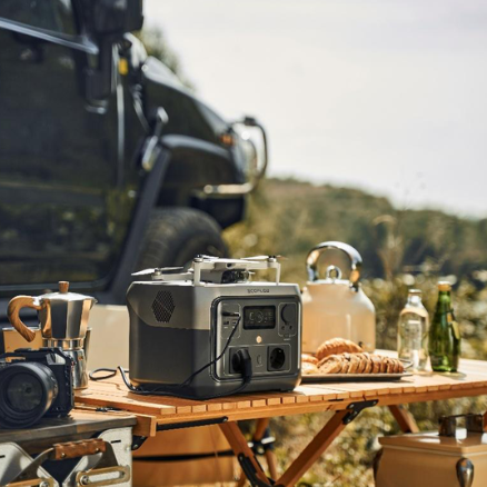 חבילת תחנת כוח - EcoFlow RIVER 2 Max + פאנל מתקפל + פנס ראש לכובע + תאורת קיר + מרחיק חרקים