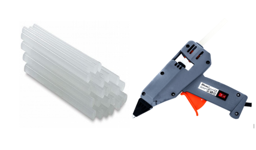 אקדח דבק חם מקצועי 180 וואט + 40 נרות באריזה HUNTER 100700-002.4