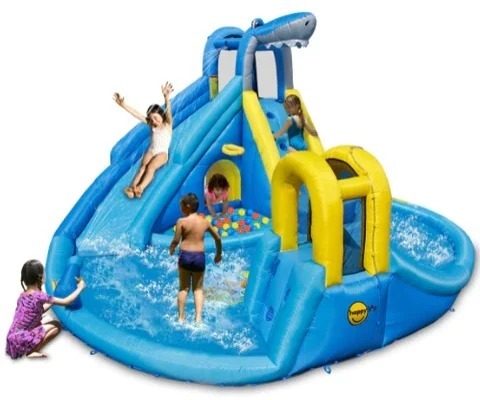 מתקן מים מתנפח כריש פאן זון Happy Hop דגם 9675  