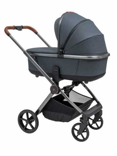 עגלת ספורטליין Cielo Pro 2025 ריפוד גרפיט / ידית חומה / שלד אפור מוברש