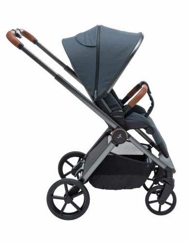 עגלת ספורטליין Cielo Pro 2025 ריפוד גרפיט / ידית חומה / שלד אפור מוברש