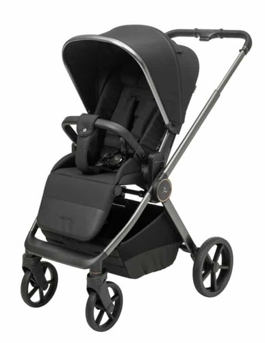 עגלת ספורטליין Cielo Pro 2025 ריפוד שחור / ידית שחורה / שלד אפור מוברש