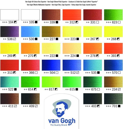 סט 34 צבעי שמן Van Gogh (20 מ