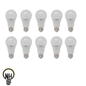 מארז נורת ליבון לד E27 15W, אור קר (10 יחידות) FETAYA