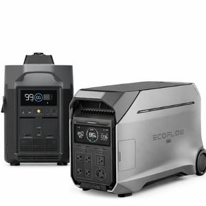 תחנת כח ניידת ECOFLOW DELTA PRO3 - כולל גנרטור חכם היברידי בנזין/גז ECOFLOW