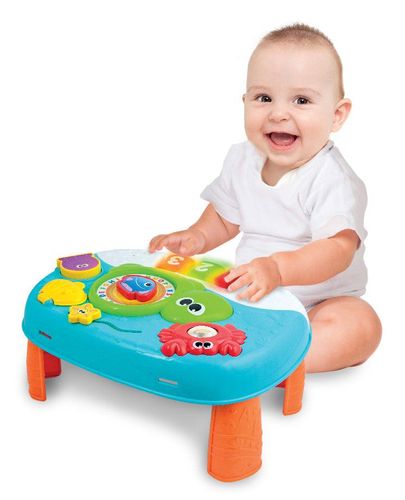 שולחן פעילות ופעלולון למיטה 2 ב-1 