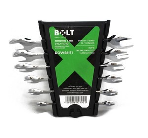 סט 6 מפתחות רינג פתוח 6-17 מ"מ BOLT