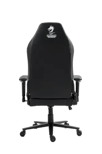 כיסא גיימינג דמוי עור Dragon Alpine D.C צבע שחור לבן
