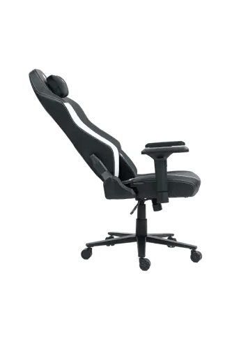 כיסא גיימינג דמוי עור Dragon Alpine D.C צבע שחור לבן
