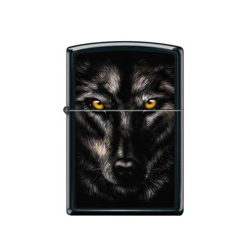 מצית זיפו מבט זאב שחור - ZIPPO