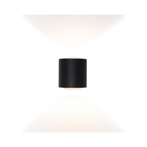  מנורת קיר שחורה BILUX UP&DOWN 2X2.5W IP54 אור חם 