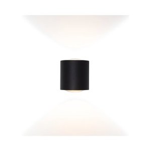  מנורת קיר שחורה BILUX UP&DOWN 2X2.5W IP54 אור חם 