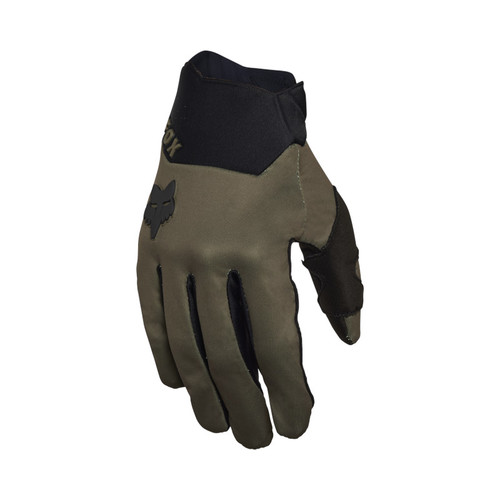 כפפות רכיבה פוקס ירוק זית - FOX DEFEND WIND OFF ROAD GLOVES V25
